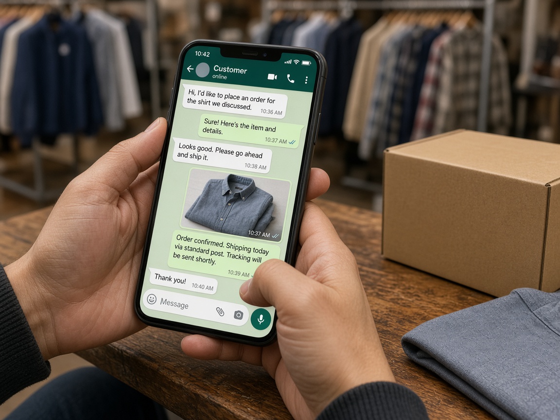 WhatsApp order conversation